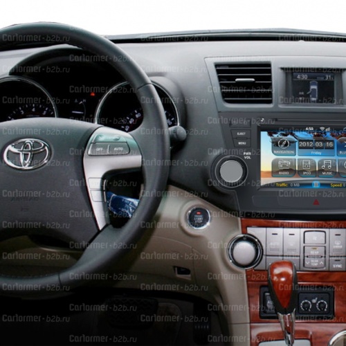 Штатная магнитола Android для автомобилей Toyota High Lander с 2008 по 2013 года выпуска фото 5