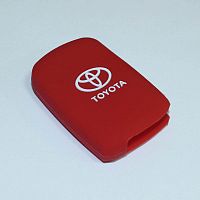 Силиконовый чехол для ключа зажигания Toyota (тип 7) красный