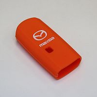 Силиконовый чехол для ключа зажигания Mazda Smart оранжевый