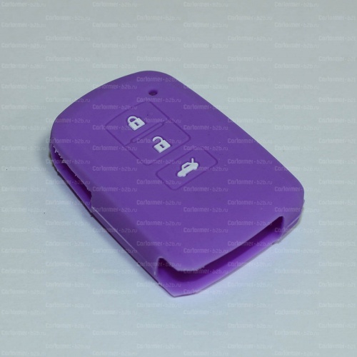 Силиконовый чехол для ключа зажигания Toyota (тип 7) фиолетовый фото 2