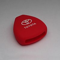 Силиконовый чехол для ключа зажигания Toyota (тип 3) красный