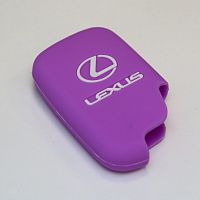 Силиконовый чехол для ключа зажигания Lexus фиолетовый