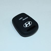 Силиконовый чехол для ключа зажигания Hyundai (тип 4) черный