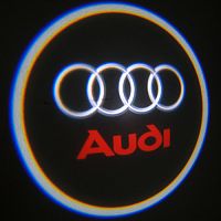 Подсветка в двери с логотипом Audi