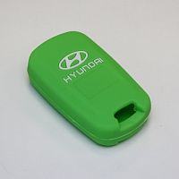 Силиконовый чехол для ключа зажигания Hyundai зеленый