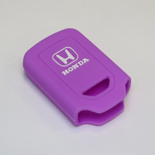 Силиконовый чехол для ключа зажигания Honda (тип 4) 3 кнопки фиолетовый