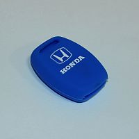 Силиконовый чехол для ключа зажигания Honda (тип 5) 2 кнопки синий