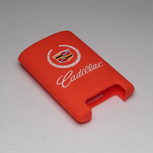 Силиконовый чехол для ключа зажигания Cadillac SMART оранжевый