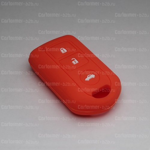 Силиконовый чехол для ключа зажигания Toyota (тип 2) оранжевый фото 2