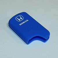 Силиконовый чехол для ключа зажигания Honda (тип 3) 2 кнопки синий