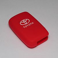 Силиконовый чехол для ключа зажигания Toyota (тип 1) красный