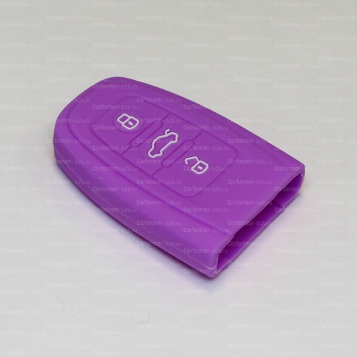 Силиконовый чехол для ключа зажигания Audi SMART фиолетовый фото 2