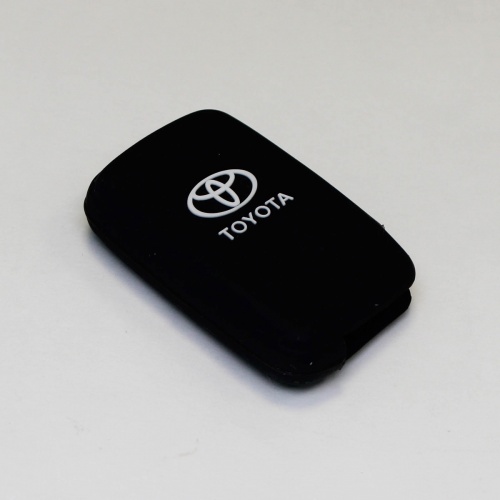 Силиконовый чехол для ключа зажигания Toyota Smart 3 кнопки черный