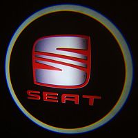 Подсветка в двери с логотипом Seat