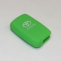 Силиконовый чехол для ключа зажигания Toyota Smart 3 кнопки зеленый