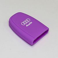 Силиконовый чехол для ключа зажигания Audi SMART фиолетовый