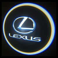 Подсветка в двери с логотипом Lexus