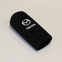Силиконовый чехол для ключа зажигания Mazda Smart 4 кнопки черный