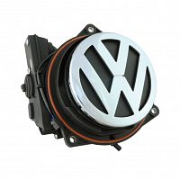 Камера заднего вида Volkswagen Passat B7, Jetta, Tiguan (в логотип) моторизованная