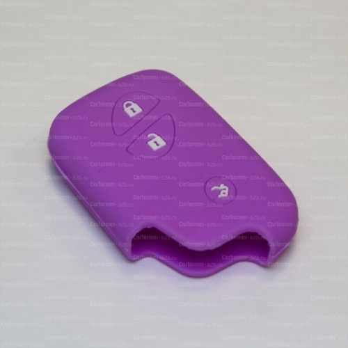 Силиконовый чехол для ключа зажигания Lexus фиолетовый фото 2