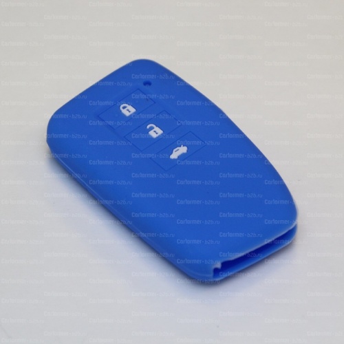 Силиконовый чехол для ключа зажигания Lexus синий фото 2