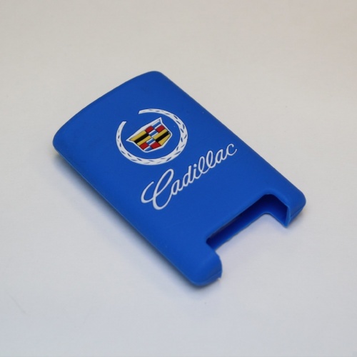 Силиконовый чехол для ключа зажигания Cadillac Smart синий