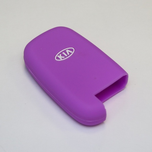 Силиконовый чехол для ключа зажигания Kia Smart фиолетовый