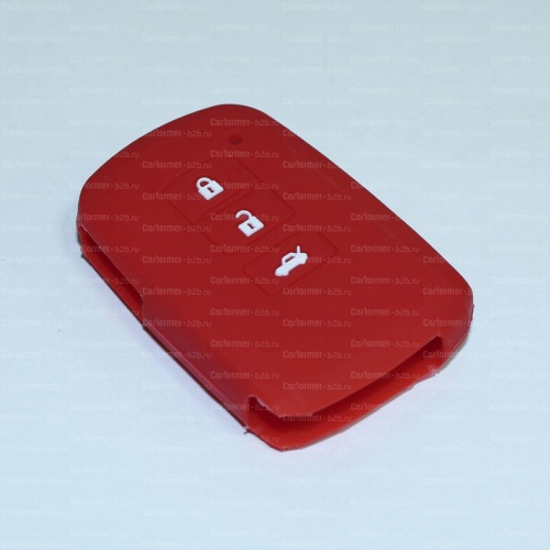 Силиконовый чехол для ключа зажигания Toyota (тип 7) красный фото 2