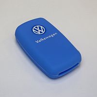 Силиконовый чехол для ключа зажигания Volkswagen (тип 2) синий