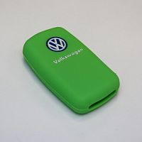Силиконовый чехол для ключа зажигания Volkswagen (тип 2) зеленый