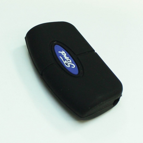 Силиконовый чехол для ключа зажигания Ford (тип 2) черный