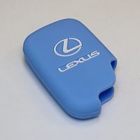 Силиконовый чехол для ключа зажигания Lexus Smart голубой