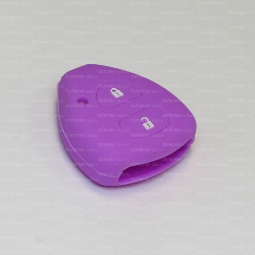 Силиконовый чехол для ключа зажигания Toyota (тип 3) фиолетовый фото 2