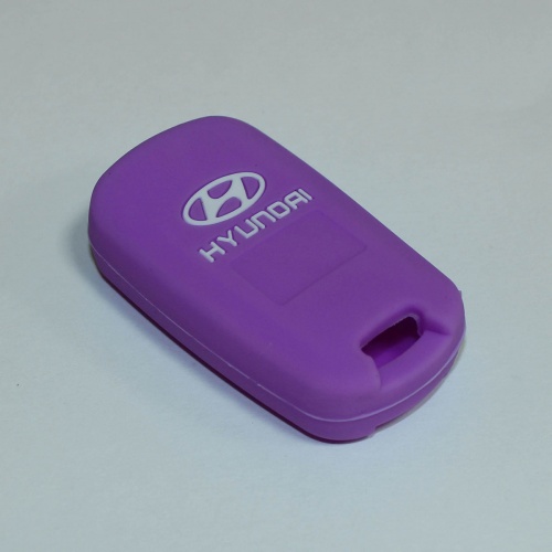 Силиконовый чехол для ключа зажигания Hyundai фиолетовый