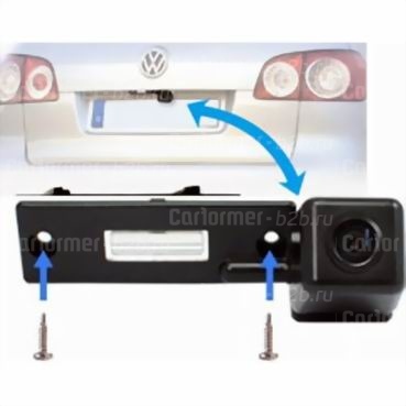 Камера заднего вида Volkswagen в подсветку номера фото 2