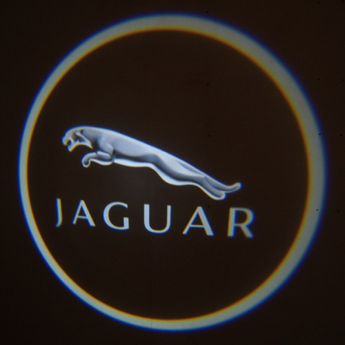 Подсветка в двери с логотипом Jaguar