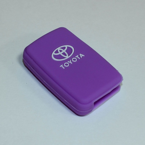 Силиконовый чехол для ключа зажигания Toyota Smart фиолетовый