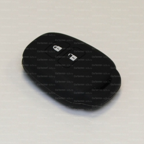 Силиконовый чехол для ключа зажигания Toyota (тип 6) черный фото 2