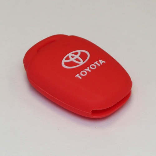 Силиконовый чехол для ключа зажигания Toyota (тип 6) красный