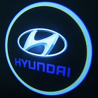 Подсветка в двери с логотипом Hyundai (Хюндай)
