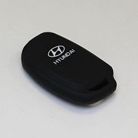 Силиконовый чехол для ключа зажигания Hyundai (тип 2) черный