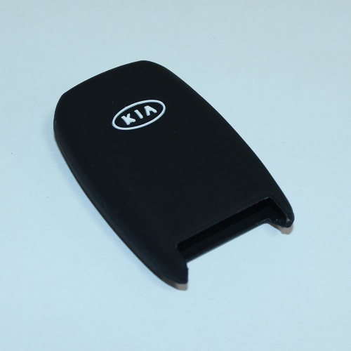 Силиконовый чехол для ключа зажигания KIA с SMART ключом (тип 2) черного цвета