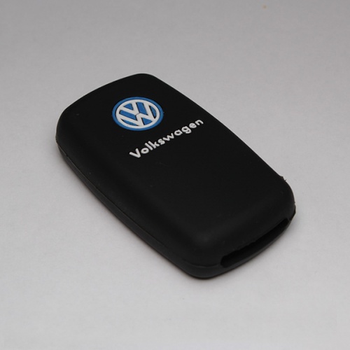 Силиконовый чехол для выкидного ключа зажигания Volkswagen (тип 2) черный