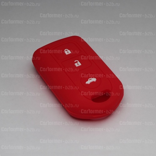 Силиконовый чехол для ключа зажигания Toyota (тип 2) красный фото 2