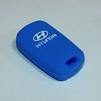 Силиконовый чехол для ключа зажигания Hyundai синий