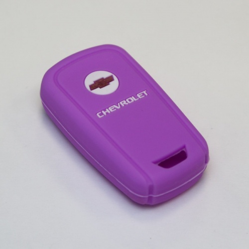 Силиконовый чехол для ключа зажигания Chevrolet фиолетовый