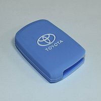 Силиконовый чехол для ключа зажигания Toyota (тип 7) голубой