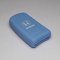 Силиконовый чехол для выкидного ключа зажигания Honda (тип 2) 3 кнопки голубой