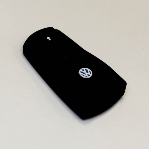 Силиконовый чехол для выкидного ключа зажигания Volkswagen Smart черный