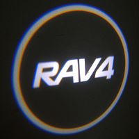 Подсветка в двери с логотипом Toyota RAV4